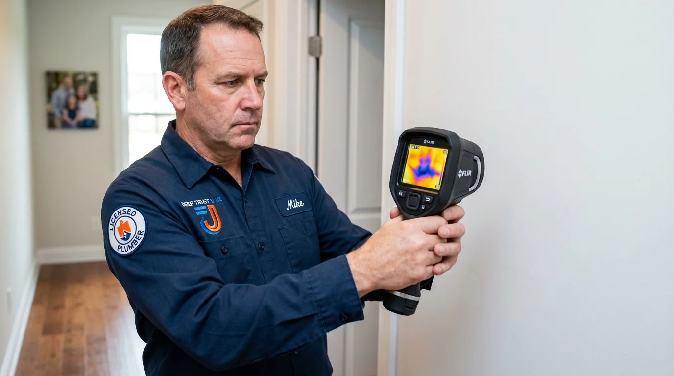 Thermal imaging leak detection by Johns Plumbing LLC in Minonk